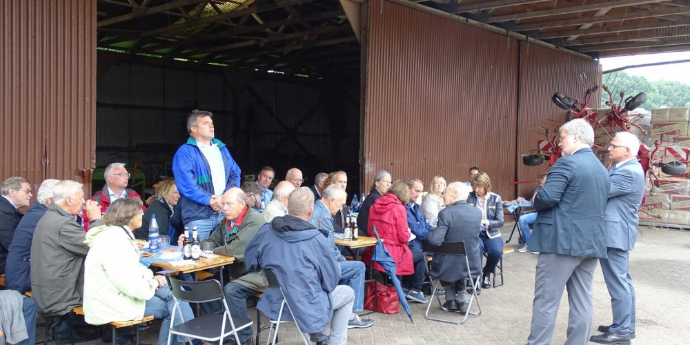 51 Gäste besuchten das 4. Wittenberger Gespräch und stellen zahlreiche Fragen zum Thema Landwirtschaft.